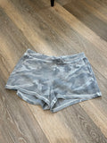 Old Navy Women's Grey Camo Fleece Lounge Shorts Size Medium Drawstring