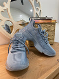 Steve Madden Maxima Rhinestone Embellished Knit Sneakers Light Blue Size 8.5